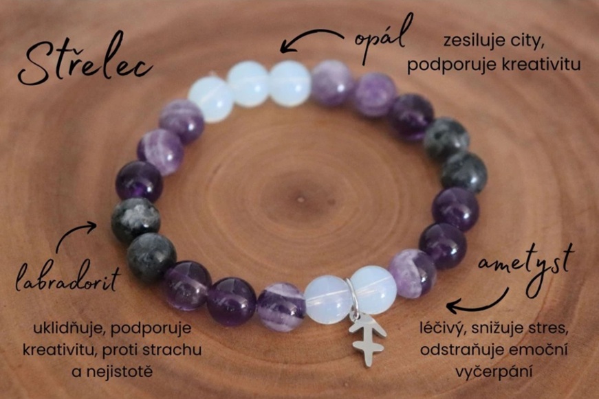 naramek s ametystem pro strelce